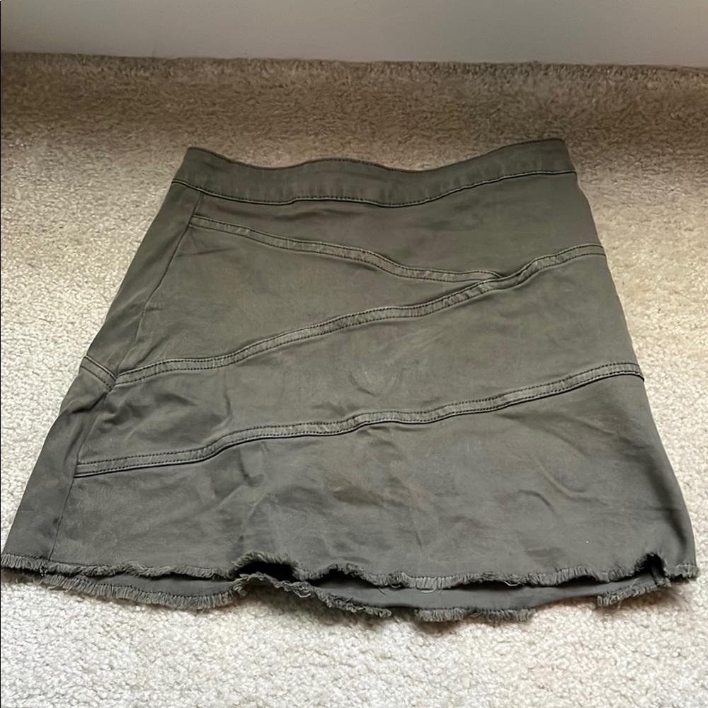 Green Mini Skirt for Casual Wear